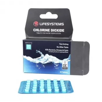 Lifesystems Chlorine Dioxide ūdens attīrīšanas tabletes 30 gab.