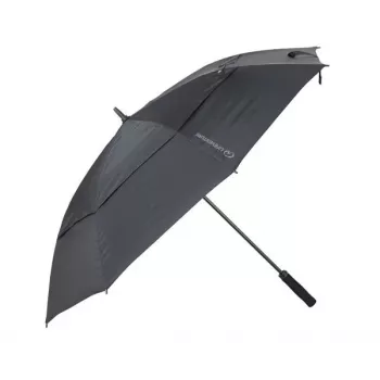 Lifeventure XL Trek lietussargs - melns, vētras izturīgs, UPF 50+, 98 cm