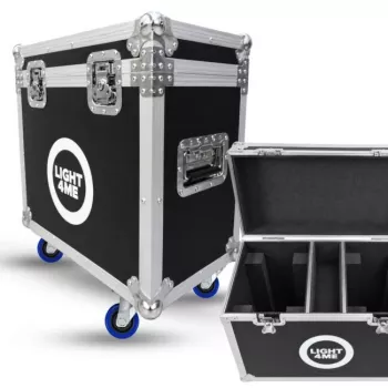 LIGHT4ME 150 SPOT RING CASE 2IN1 Flight Case for 2 Moving Heads