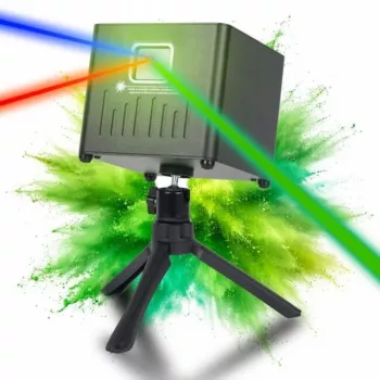 LIGHT4ME ACCU APP LASER Pārlādējams akumulatora lāzera projektors ar Bluetooth lietotnes vadību