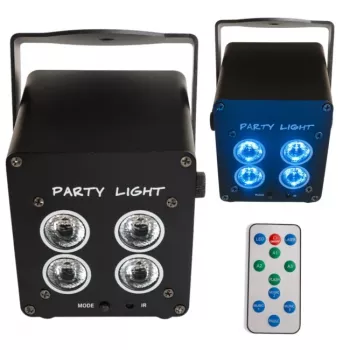 LIGHT4ME ACCU PAR 4x3W uzlādējama RGB LED par gaisma 360