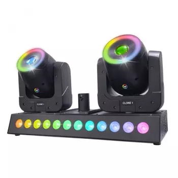 LIGHT4ME CLONE 1 LED RGBW Gaismas Efekts 2 Galvas