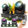 LIGHT4ME CLONE 2 3-in-1 Daudzefektu Apgaismes Ierīce - Derby, Strobe, Lāzers ar DMX un IR Tālvadību