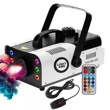 LIGHT4ME FOG 900 LED dūmu mašīna ar bezvadu tālvadību un RGB LED