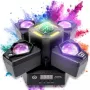 LIGHT4ME MADNESS QUATRO 4-in-1 kustīgā galva ar vairāku efektu gaismu