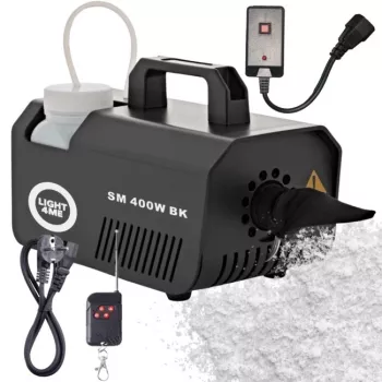 LIGHT4ME SM 400W BK Sniega mašīna - 1L tvertne, vadu tālvadība, melna