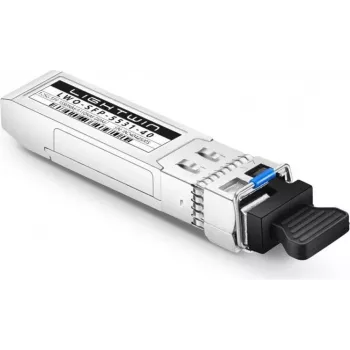 Lightwin 1,25 Gbit SFP BiDi raidītājs-uztvērējs, 1550nm TX / 1310nm RX, 40 km, DDM, LC-Simplex, vienmoda, DFB (LWO-SFP-5531-40)