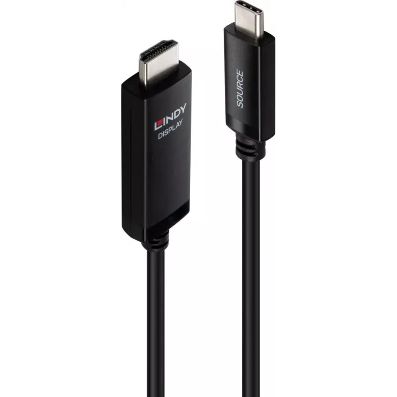 Lindy 1m USB Type C uz HDMI 8K60 adaptera kabelis (43433)