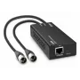 LINDY 2 kanālu Dante uz XLR audio dekodētājs, PoE/USB-C barošana, 24 bitu/96 kHz, AES67 70619