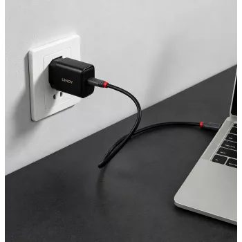 Lindy 65W USB Type C GaN lādētājs (73448)