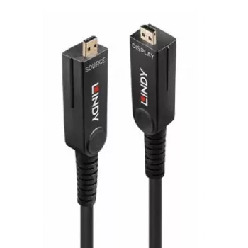 Lindy 80m optiskās šķiedras hibrīda Micro-HDMI 8K60 LSZH kabelis ar noņemamiem HDMI savienotājiem (38549)