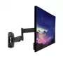 LINDY regulējams displeja sienas stiprinājums (melns, monitoriem līdz 66 cm / 26 inch) ar pilnu kustību, slīpumu un pagriešanu, VESA 75x75/100x100, maks. 15 kg