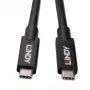 LINDY USB 3.0 kabelis, Type A - Type B, 0,5 m, antracīta krāsa, trīskāršs ekranējums