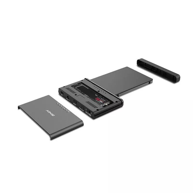 LINDY USB 3.2 Gen 2x2 Type-C uz M.2 NVMe SSD ārējais korpuss - 20 Gbps, alumīnijs