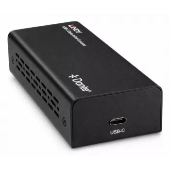 LINDY USB-C Dante ieejas/izejas pārveidotājs 2x2 audio interfeiss 70617