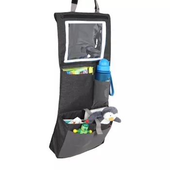 LittleLife Car Seat Organiser L16080 - Izturīgs poliesters ar 8 kabatām un planšetdatora turētāju