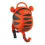 LittleLife Toddler Backpack Tiger - 2L, regulējamas plecu siksnas, drošības pavada, poliesters