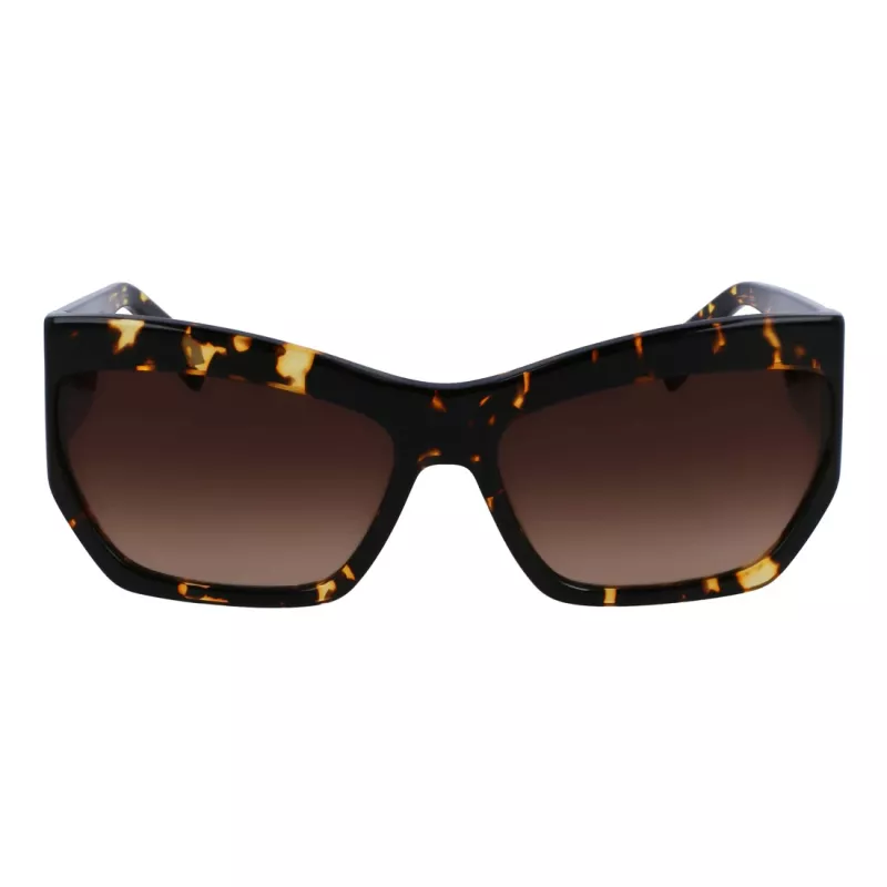 LIU JO LJ785S Sieviešu saulesbrilles Havana Acetāta Kvadrātveida Rāmis Brūnas Gradienta Lēcas 61mm