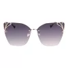 LIU JO Sieviešu Aviator Saulesbrilles LJ150S6213714 Zeltains Rāmis Brūnas Gradienta Lēcas 62mm
