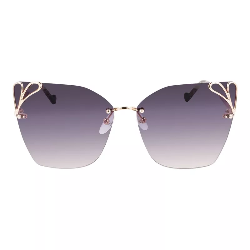 LIU JO Sieviešu Aviator Saulesbrilles LJ150S6213714 Zeltains Rāmis Brūnas Gradienta Lēcas 62mm