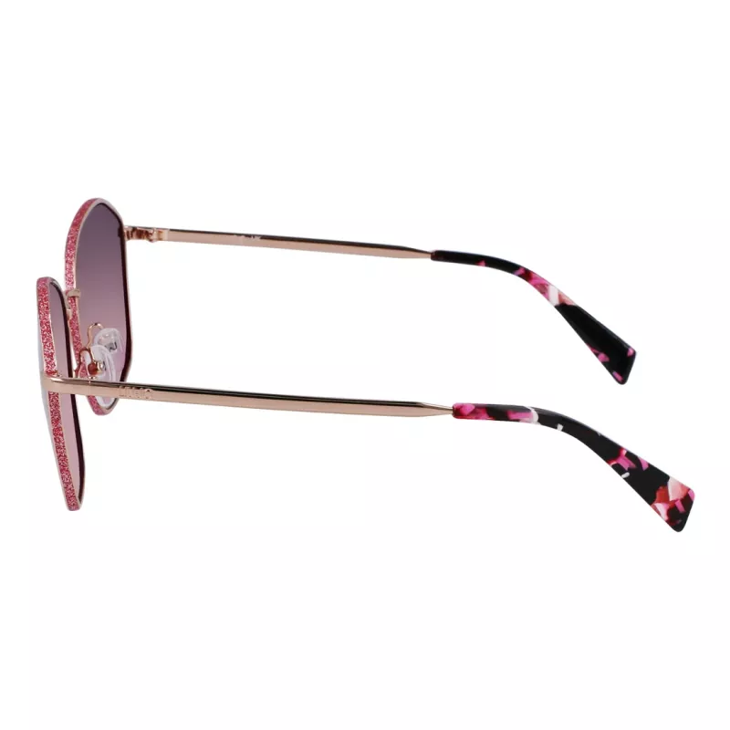 LIU JO Sieviešu Tauriņa Kaķa Acs Saulesbrilles Havana Brūns Gradients UV400