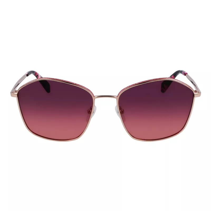 LIU JO Sieviešu Tauriņa Kaķa Acs Saulesbrilles Havana Brūns Gradients UV400
