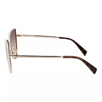 LIU JO Sieviešu tauriņveida saulesbrilles LJ159S5816716 - Havana Brūns acetāta rāmis ar brūniem gradienta polikarbonāta stikliem, 58 mm stikla platums, 100% UV400 aizsardzība