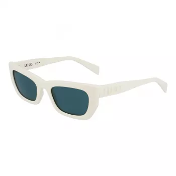 LIU JO Sieviešu kaķacs formas saulesbrilles LJ790S 5221101 Melns acetāts Pelēks gradients lēcas 52mm