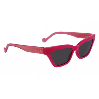 LIU JO Sieviešu LJ781S-525 Tauriņveida Saulesbrilles Havana Acetāts Brūns Gradienta Lēcas 55mm