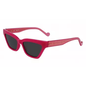 LIU JO Sieviešu LJ781S-525 Tauriņveida Saulesbrilles Havana Acetāts Brūns Gradienta Lēcas 55mm