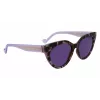 LIU JO Sieviešu LJ782S-516 Kaķacs formas saulesbrilles - Rozā Havana, Brūns gradients, 53mm