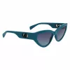 LIU JO Sieviešu LJ800S-423 Kaķacs formas saulesbrilles Havana Brūns gradients 54mm