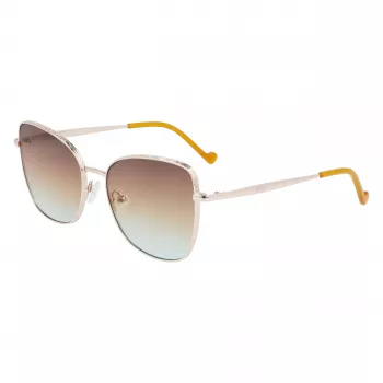 LIU JO Sieviešu saulesbrilles 46591-717 Havana Acetāts Kvadrātveida rāmis Brūnas gradienta lēcas 55/17/140 mm