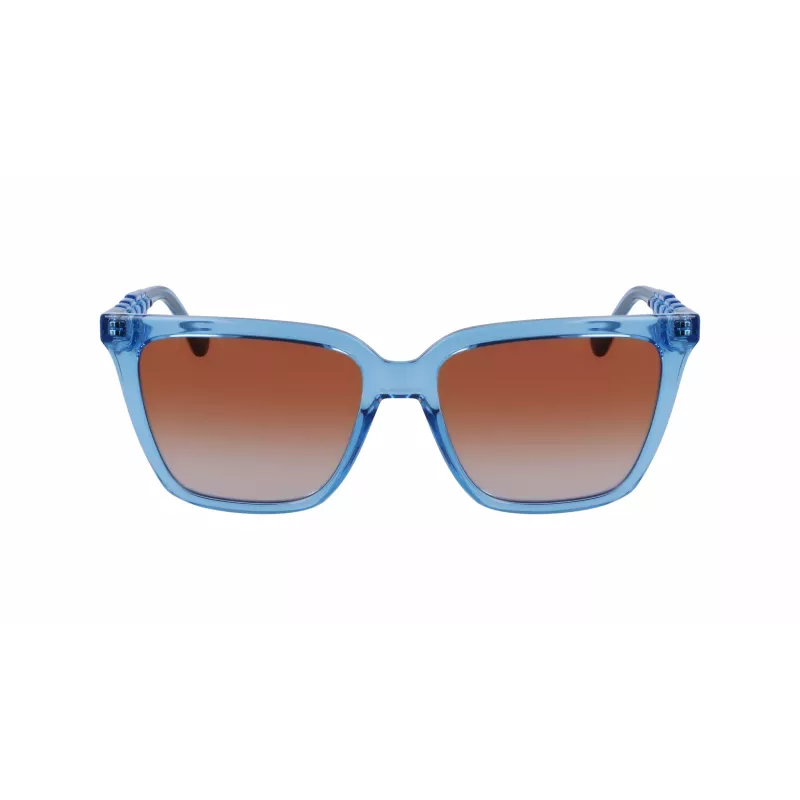 LIU JO Sieviešu saulesbrilles LJ780S-425 Butterfly Square Acetāta rāmis Brūns Havana Gradienta lēcas 56mm