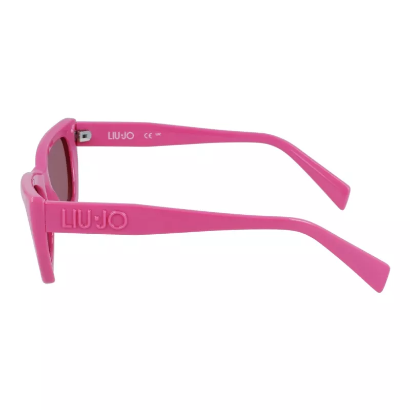 LIU JO Sieviešu saulesbrilles LJ790S5221610 - Melns rāmis, Pelēkas lēcas, 52mm