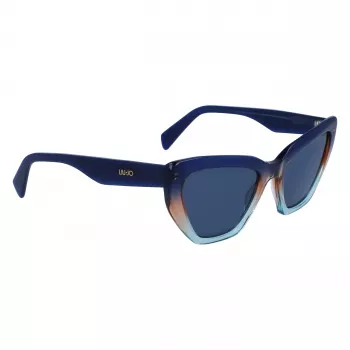 LIU JO Sieviešu saulesbrilles LJ794S-439 Zils Tauriņa rāmis UV400