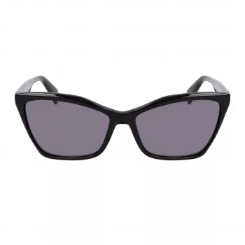 LIU JO Sieviešu saulesbrilles LJ796S-001 Butterfly/Cat-Eye Acetāta rāmis Pelēkas lēcas 58mm