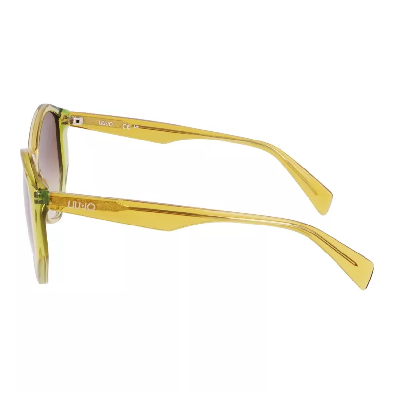 LIU JO Sieviešu saulesbrilles LJ797S5715707 Havana Ģeometrisks rāmis Brūnas gradienta lēcas 57mm