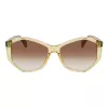LIU JO Sieviešu saulesbrilles LJ797S5715707 Havana Ģeometrisks rāmis Brūnas gradienta lēcas 57mm