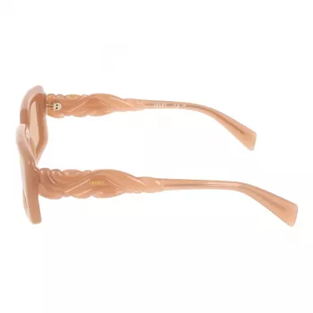 LIU JO Sieviešu saulesbrilles LJ806S5221216 - Taisnstūra acetāta rāmis ar UV400 aizsardzību