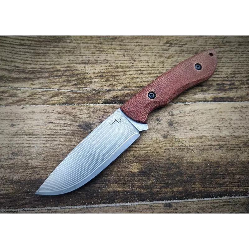 LKW Mauler VG10 Damascus Micarta Fixed Blade Knife