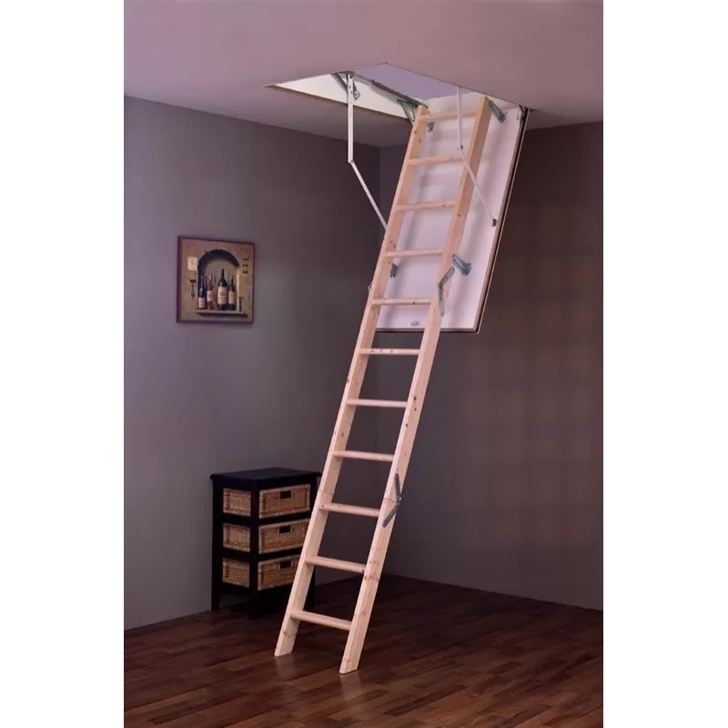 Loftladders Tradition Plus 140x70x280cm Saliekamās Bēniņu Kāpnes
