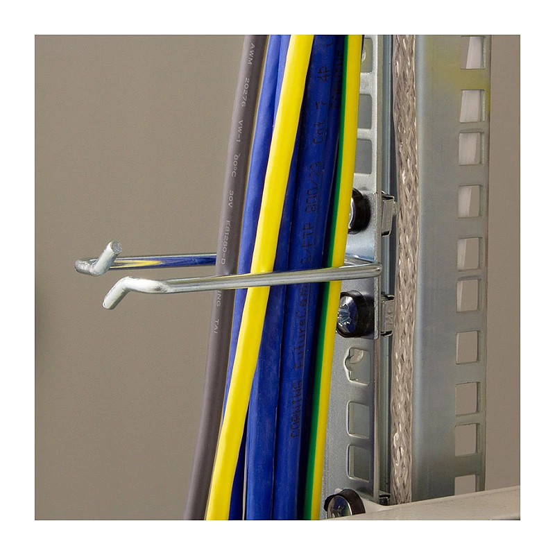 LogiLink 19 collu kabeļu pārvaldības kronšteins 40 x 80 mm, tērauds, 2 gab.