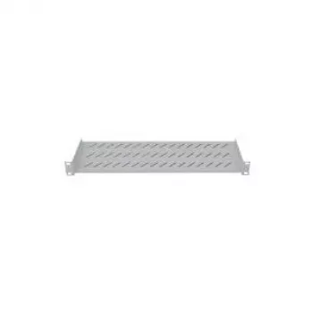 LogiLink 19 inch fiksēts plaukts, priekšējais stiprinājums, 250 mm dziļums, pelēks SF2C35G