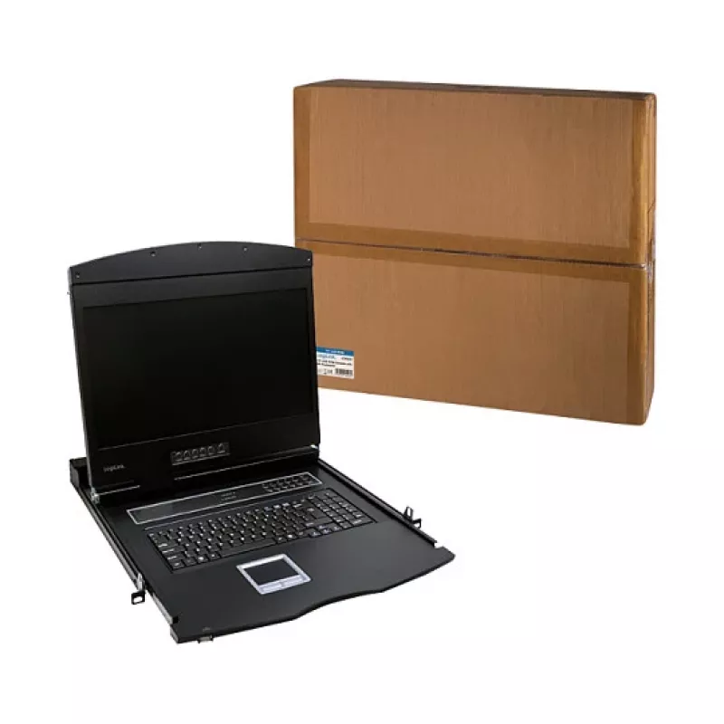 LOGILINK 19 collu LCD KVM konsole ar VGA, ASV tastatūras izkārtojumu (LC902US)