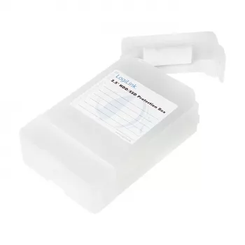 LogiLink 2.5 inch HDD aizsargkaste 2 HDD/SSD, balta