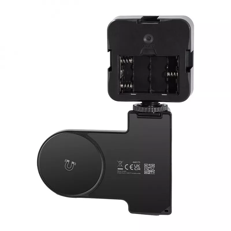 Logilink AA0173 Magnētiskais telefona satvērējs ar LED aizpildījuma gaismu, melns, uzlādējams, MagSafe saderīgs, 3 gaismas režīmi