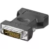 LogiLink AD0001 DVI-I uz VGA adapteris, DVI-I vīrietis uz HD15 sieviete, 1080p, melns