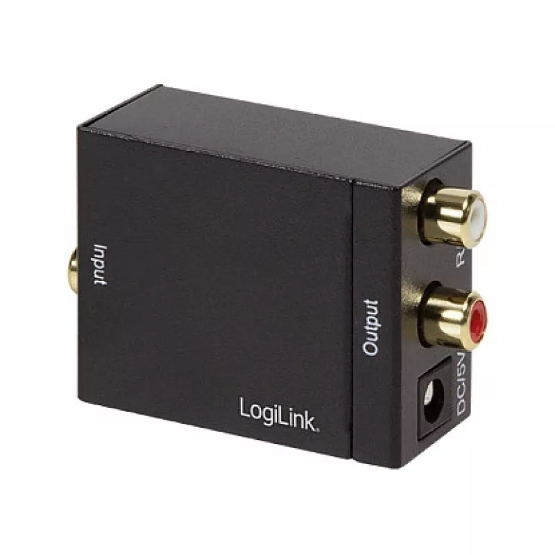 LogiLink CA0100 digitālais-analogais audio pārveidotājs (SPDIF/koaksiālais uz RCA stereo)