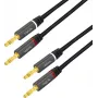 LogiLink CA1210 Audio kabelis 3 m Banana 2 x Banana Melns